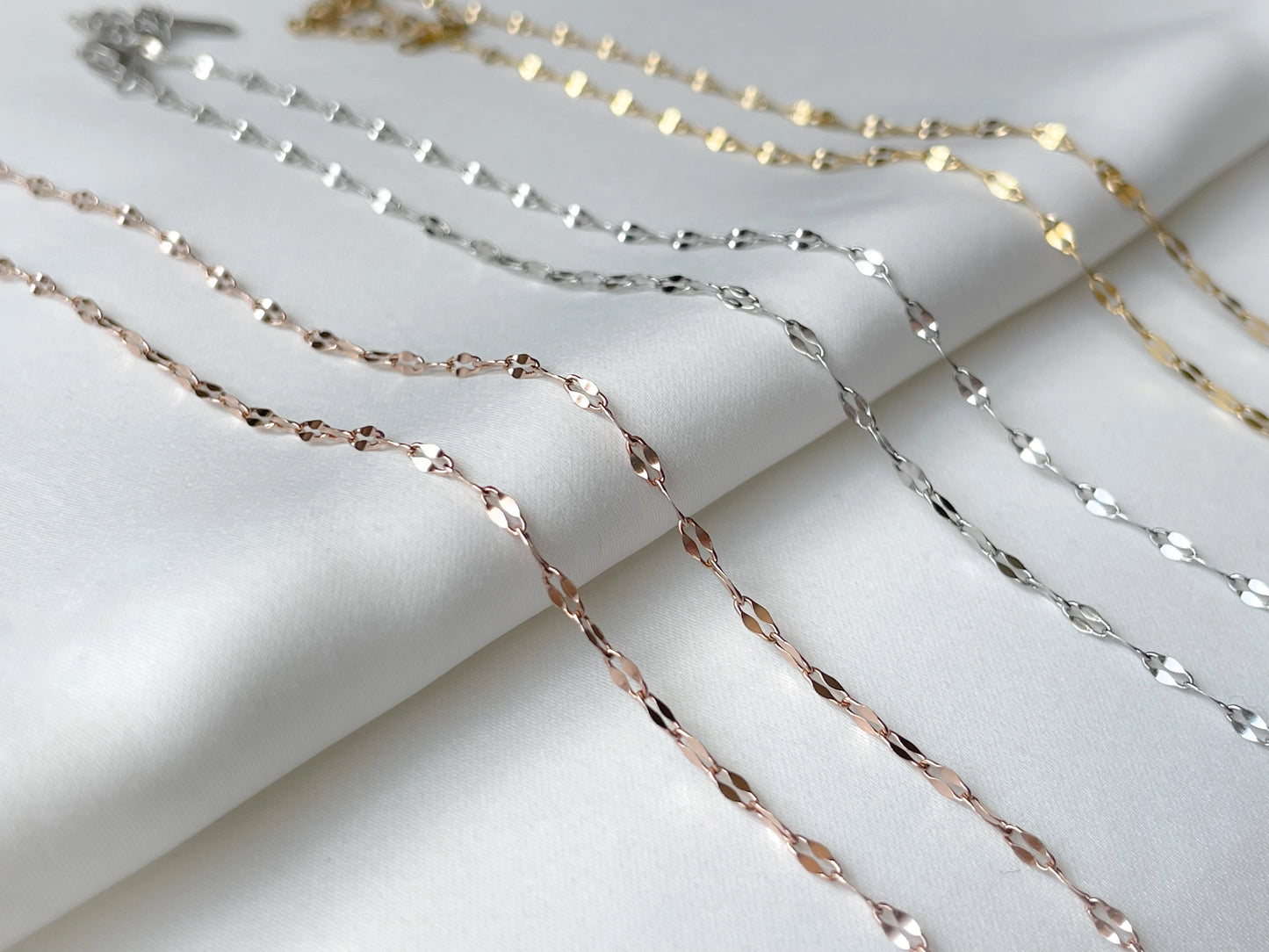 Gold Mirror Sequin Chain