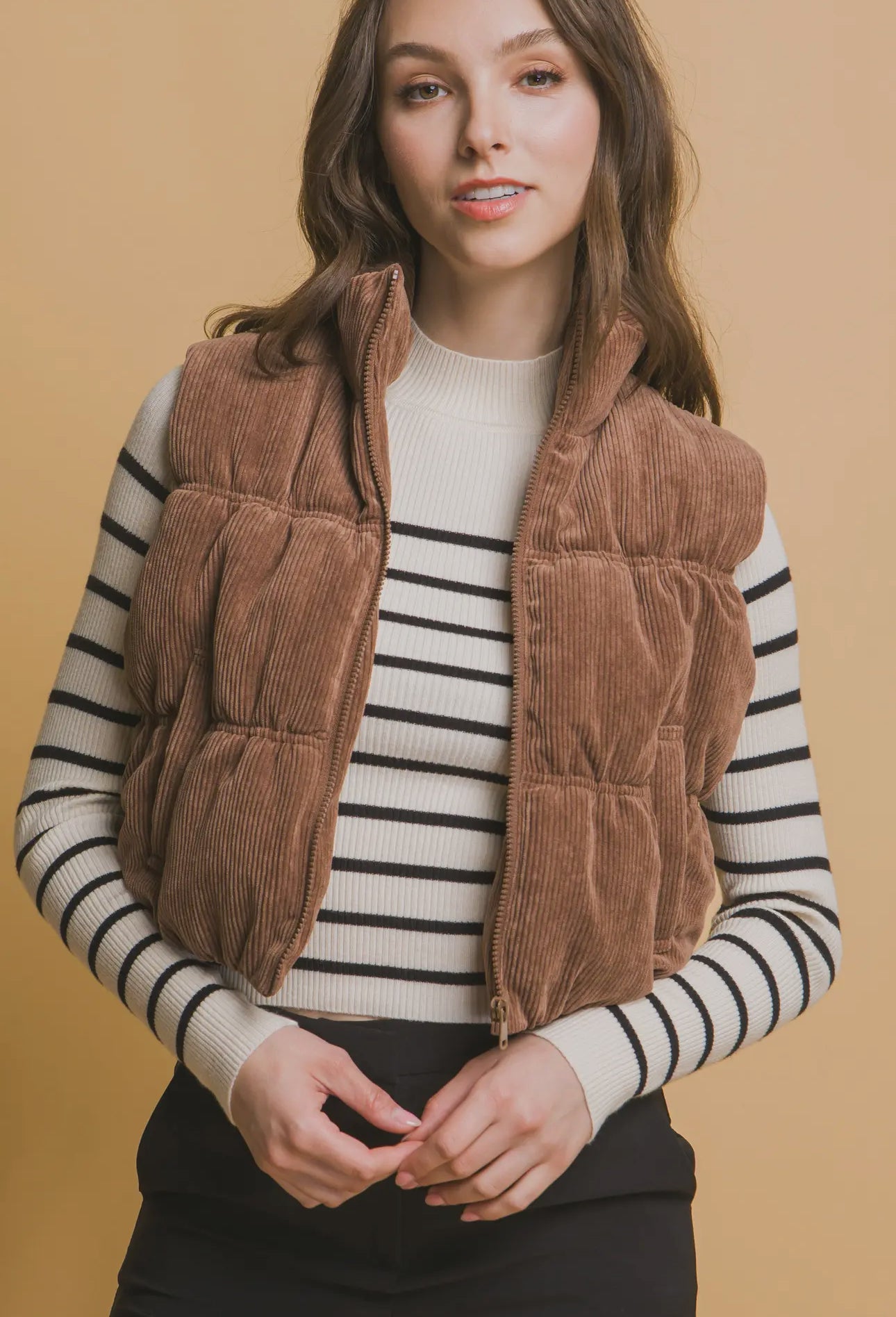 Corduroy Puffer Vest