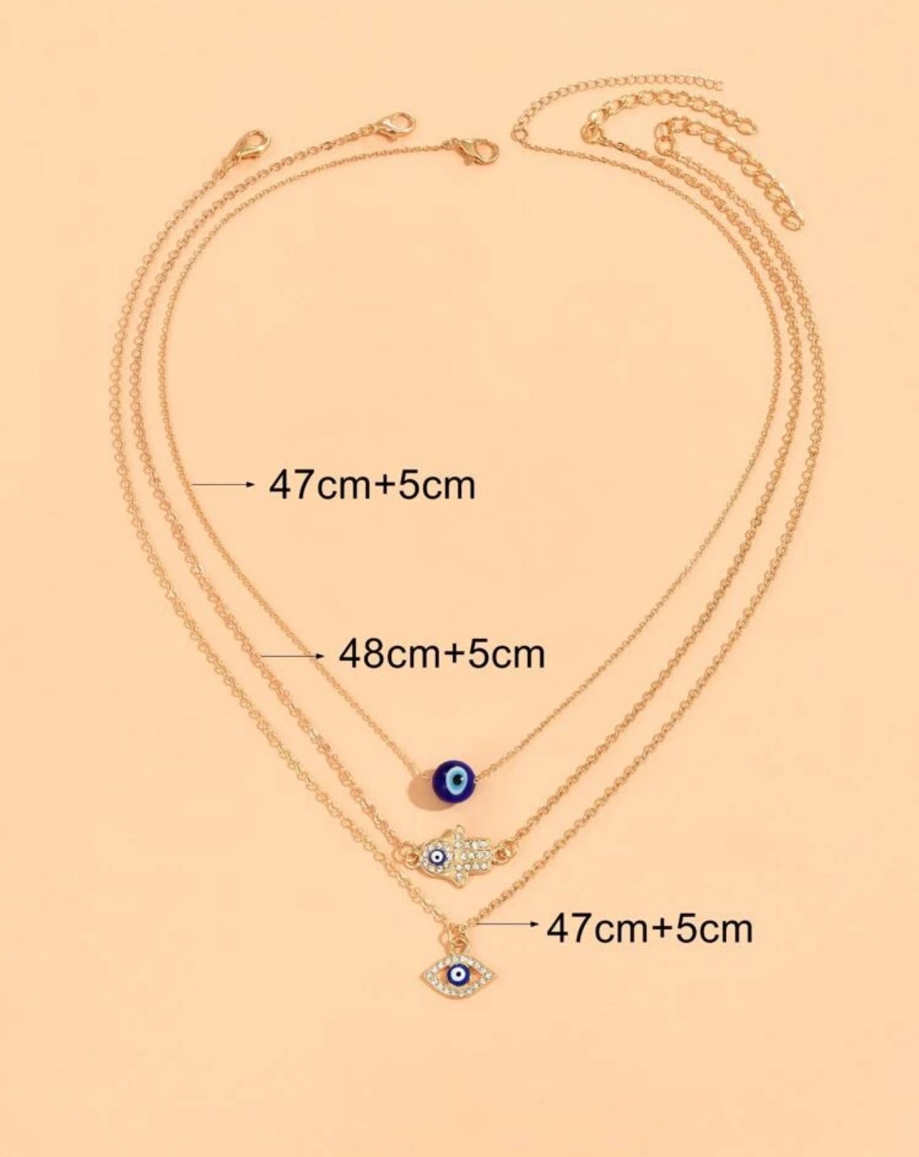 Evil Eye Chain Stack