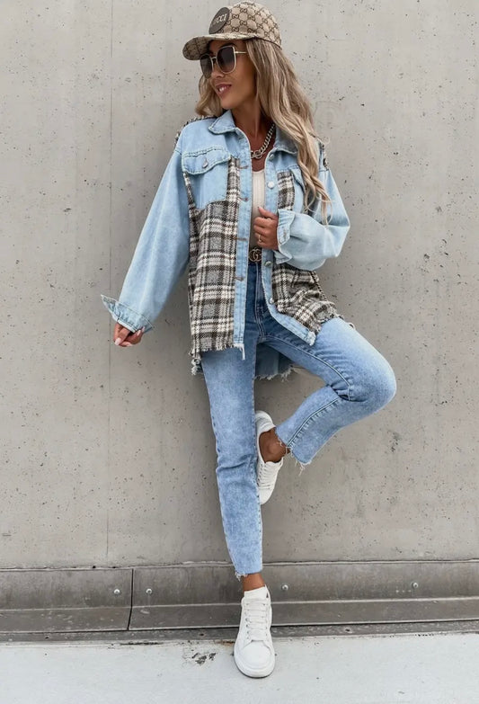 Denim Flannel Jacket