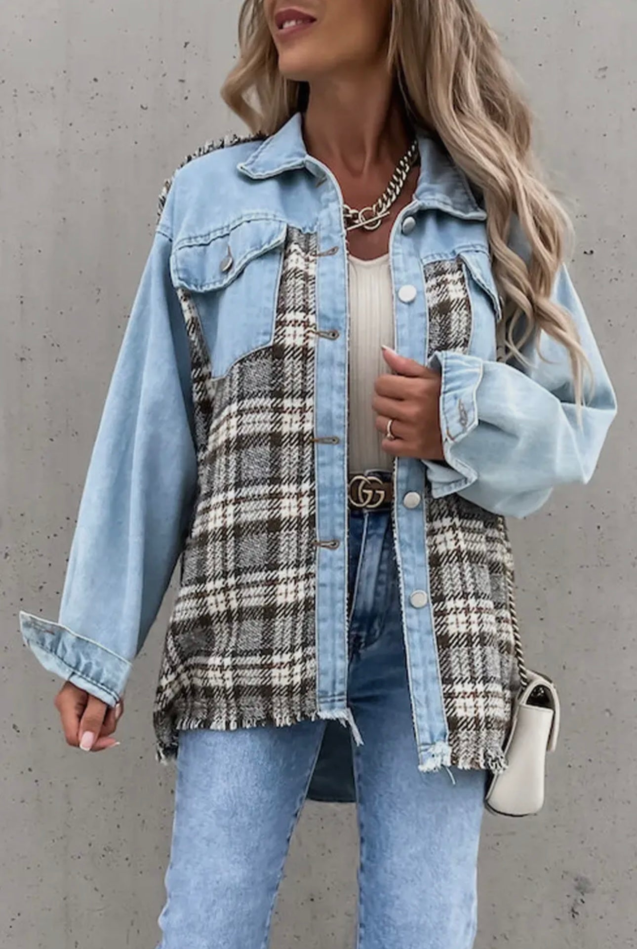 Denim Flannel Jacket