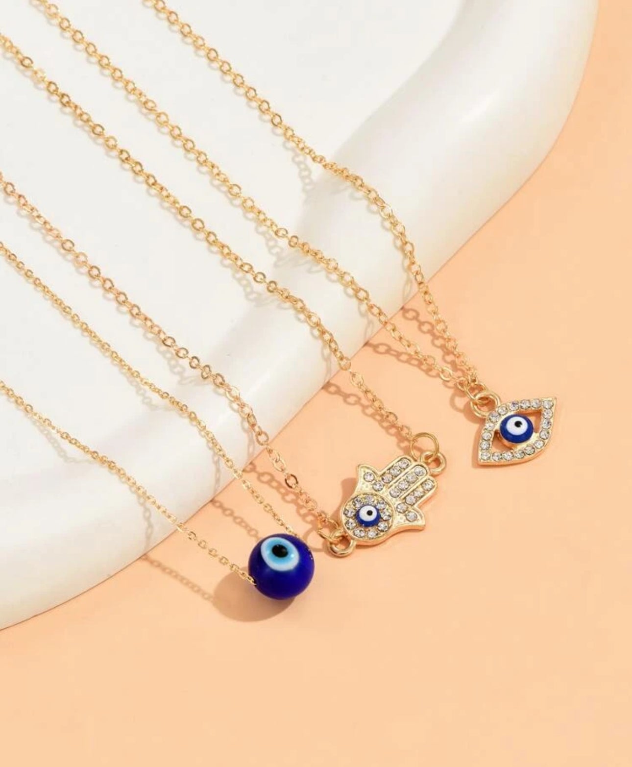 Evil Eye Chain Stack