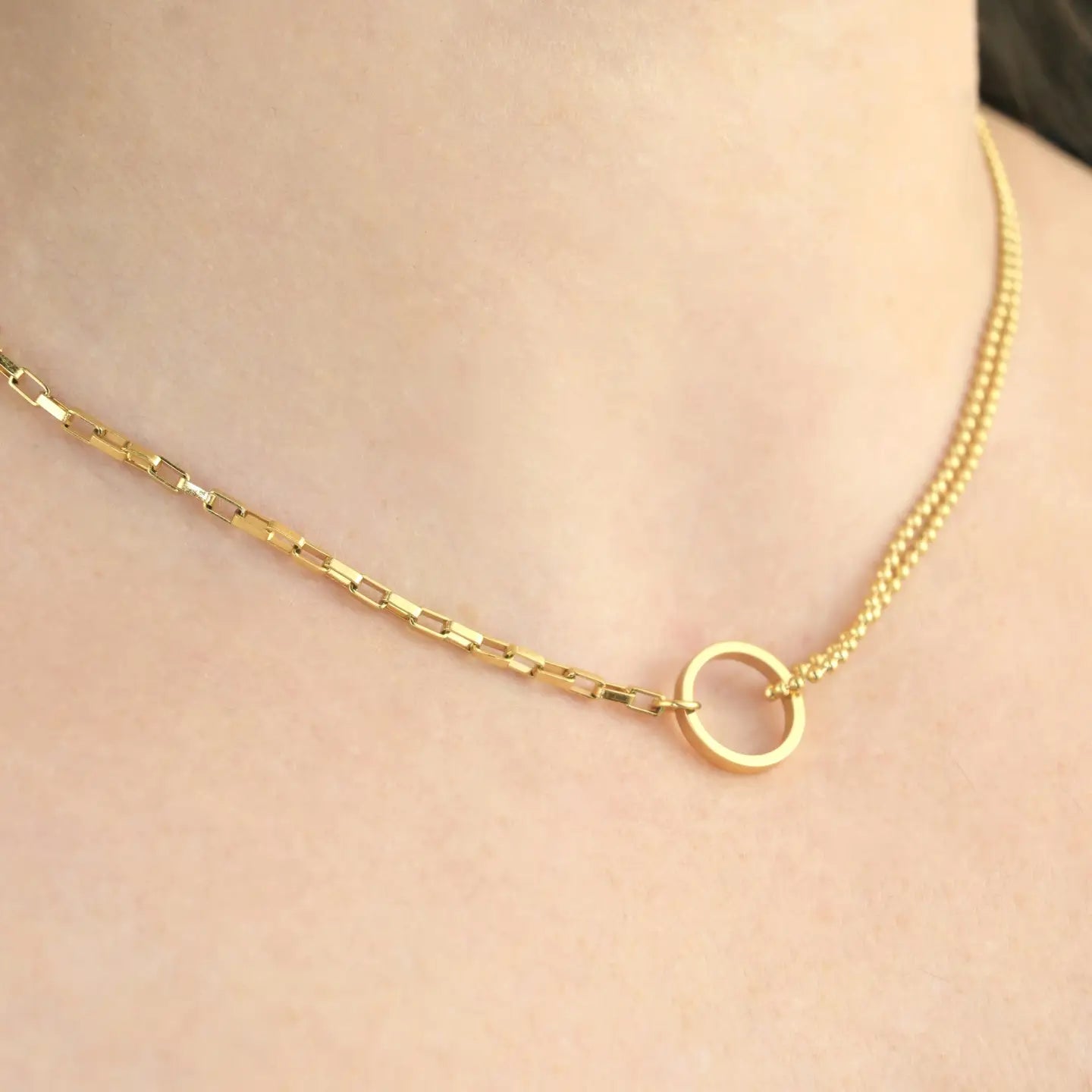 Asymmetrical Circle Choker