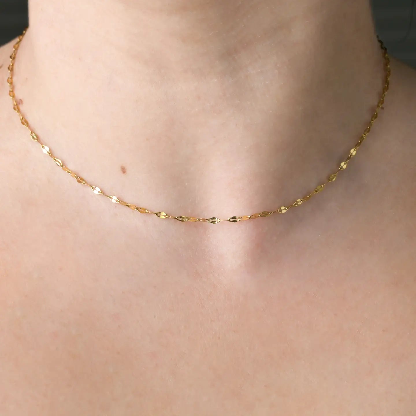 Gold Mirror Sequin Chain