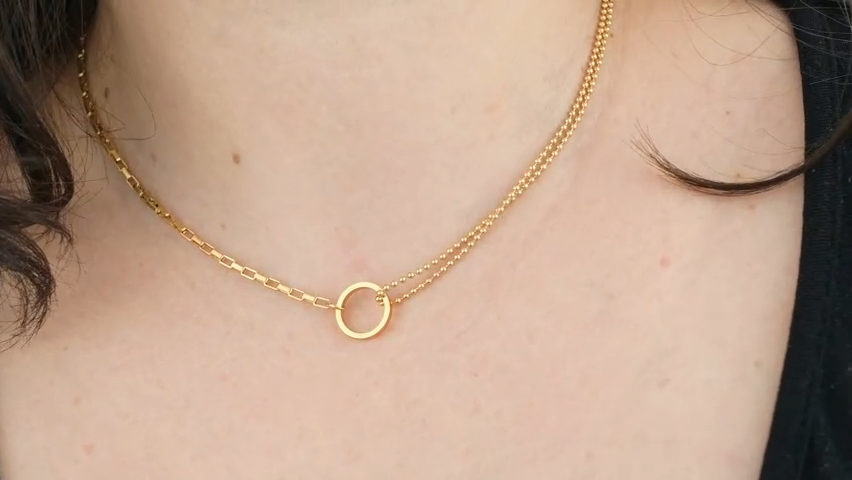 Asymmetrical Circle Choker